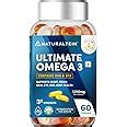 NATURALTEIN Omega-3 Fish Oil 1250mg – Triple Strength Softgels | 450mg ...