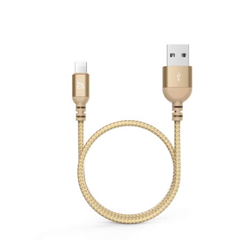 Adam Peak lll Usb-A To Lightning Cable - 120Cm - Gold