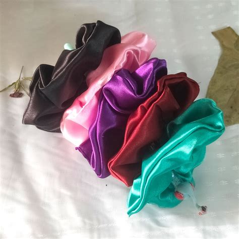 Funky Satin Scrunchies Combo (Pack of 5) – Anokhiada.com