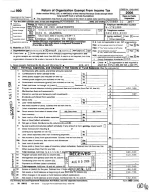 Fillable Online For 990 Return of Organization Exempt From Income Tax ...