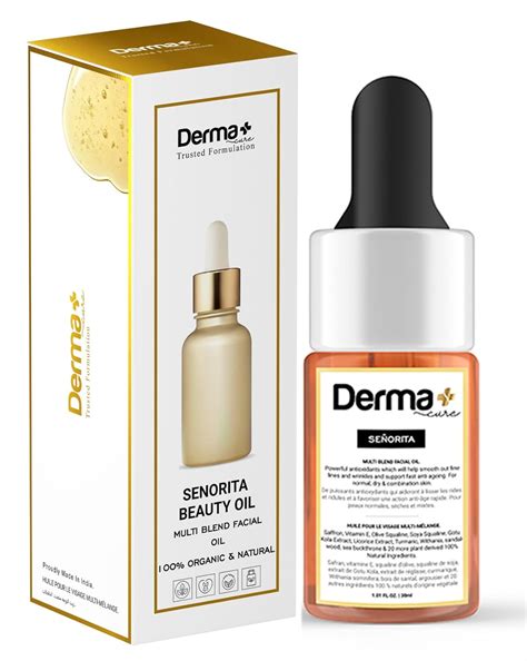 Derma+ Cure Senorita Anti Ageing Elixir Oil Serum| Rich Saffron Oil ...