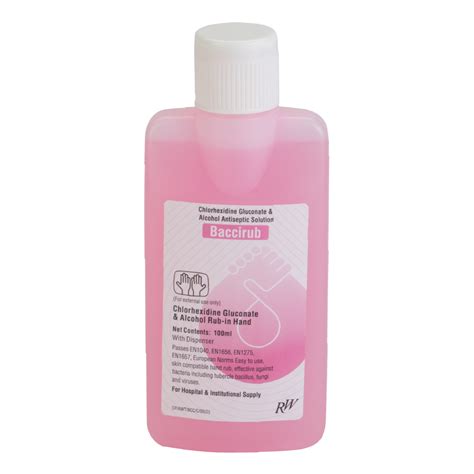 Baccirub® – Surgical & Hygienic Hand Rub with Ethanol & Chlorhexidine ...