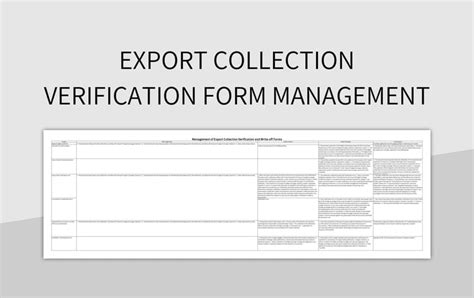 Image result for Verification Form Template