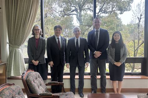 Former Yale University President Dr. Peter Salovey and Members of Yale’s Office of International ...