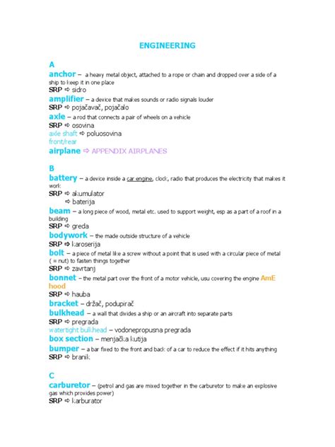 Image result for Engineering Terminology