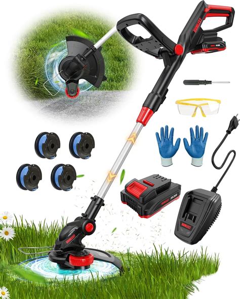 Amazon.com : Weed Wacker Battery Powered Weed Eater with Fast Charge,2 ...
