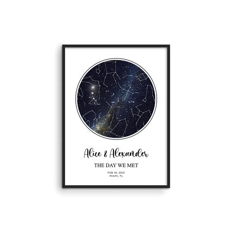 Buy Custom Star Personalized Star - By Haus and Hues Star Constellation ...