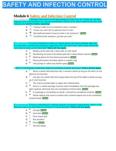 Infection Control Exam Practice Test 的图像结果