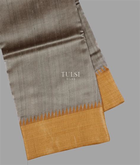 Buy Grey Woven Tussar Saree T652119