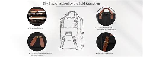 SKY BLACK Laptop Backpack – Smith & Blake