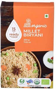 Pure & Sure Organic Millet Biryani - 200gm - Pack of 1 Price in India ...