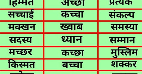 500+ आधे अक्षर वाले शब्द व वाक्य - Aadhe Akshar Wale Shabd