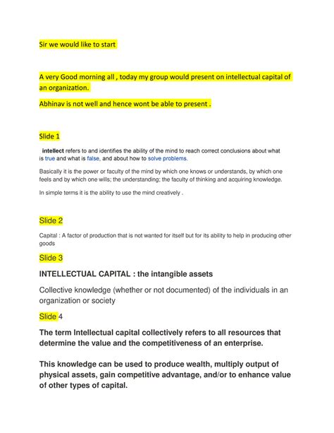 Kicm script-1 for bba students - Sir we would like to start A very Good ...