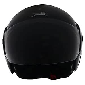 TVS Half Face Helmet for Men and Women, Glossy Black, Size L, ISI and ...