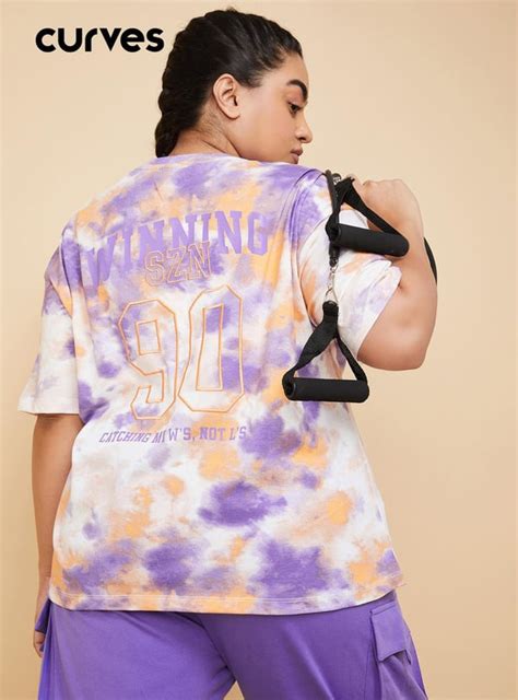 Buy Women Tie & Dye Sports T-shirt Online at just Rs. 599.0 ...