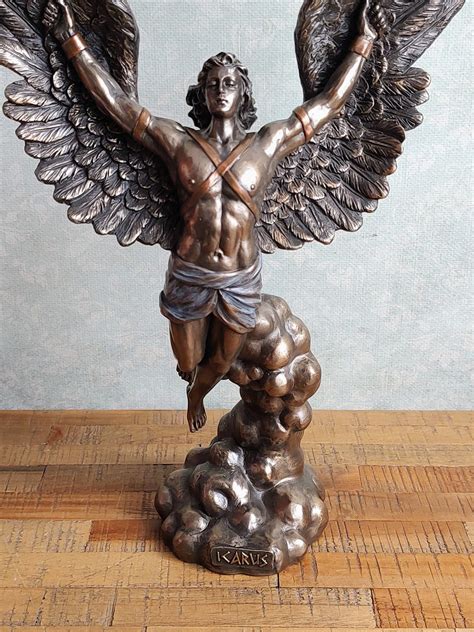 Icarus Son of Daedalus With Wings Escape From Crete, Bronze Finish ...