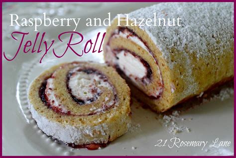 Raspberry and Hazelnut Jelly Roll Recipe