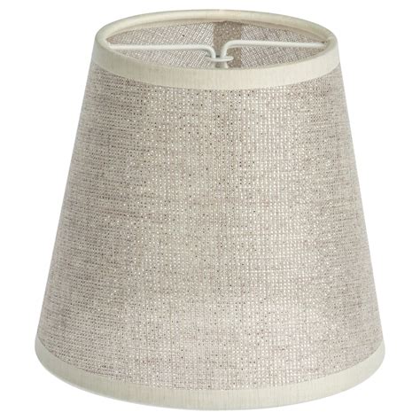 Abażur MONTE CARLO 12 x 11 cm tkanina srebrny E14 - Leroy Merlin