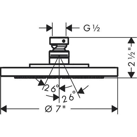 BIM objects - Free download! AXOR Starck Overhead shower 180 1jet 1.75 ...