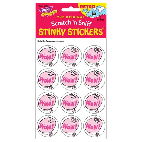 Wow! - Bubblegum-Scented Retro Scratch 'n Sniff Stinky Stickers ...