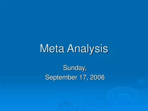 Meta-Analysis Definition 的图像结果