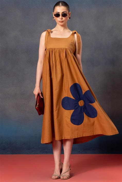 Buy Mustard Color Sleeveless Midi Dress – Bannoswagger