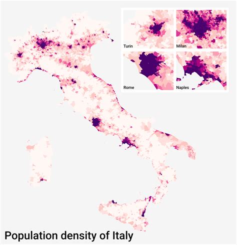 Italy Population Map