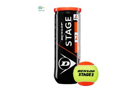 Dunlop Stage 2 Green-Orange Tennis Ball (1 Can (3 Balls/Can) – Vector X