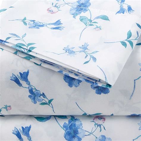 3-Piece Folksy Floral Print Microfiber Essential Sheet Set, Twin