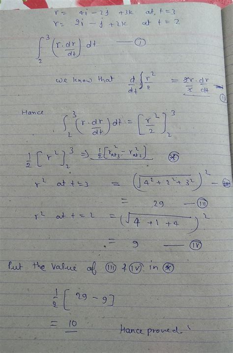 Example: if r(t) = 2i -j + 2k, when t = 2 4i 2j + 3k when t = 3 show ...