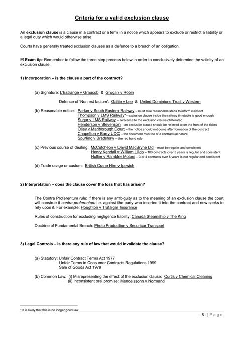 Lecture 3 study notes - contract law | PDF