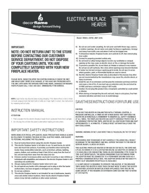 Ndf 62n Electric Fireplace - Fill Online, Printable, Fillable, Blank ...