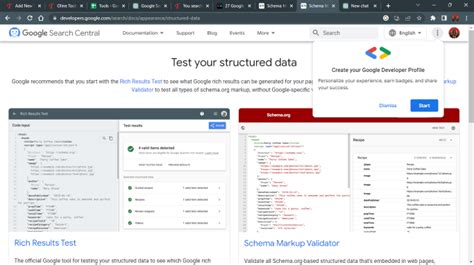 Structured Data Testing Tool