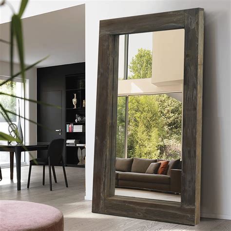 Amazon.com: MAYEERTY Rustic Full Length Mirror 71"x32" Farmhouse Floor ...