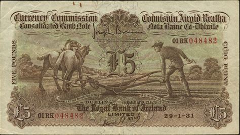 5 Pounds (Royal Bank of Ireland) - Ierland – Numista