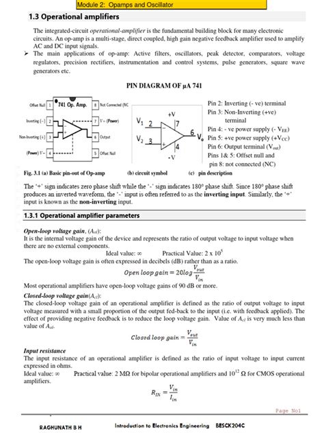 Rezultat imagine pentru Operational Amplifier Lecture Notes