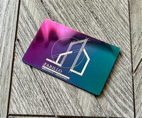Mutli-Colored Iridescent Chrome | NFC Business Card | Tap Tag