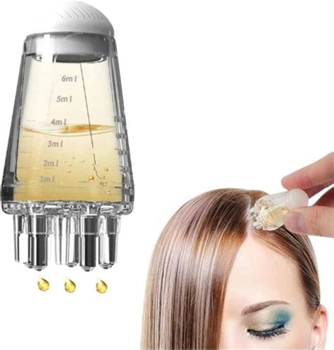 Turnwell Hair Oil Applicator Comb, Smooth Root Comb Applicator Bottle ...