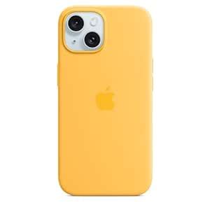 Apple iPhone 15 Silicone Case with MagSafe - Sunshine : Amazon.in ...