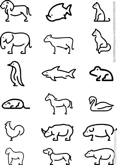 动物简笔画设计图__广告设计_广告设计_设计图库_昵图网nipic.com