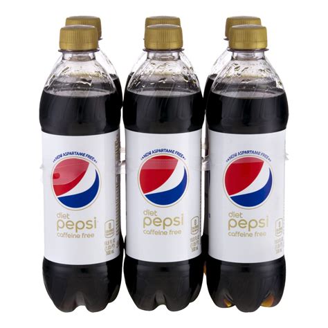 Diet Pepsi Caffeine-Free Soda, 16.9 Fl. Oz., 6 Count – Walmart ...