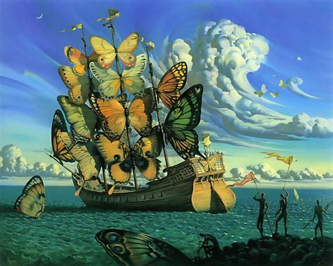 Ship With Butterfly Sails by Salvador Dali | Buy Posters, Frames ...
