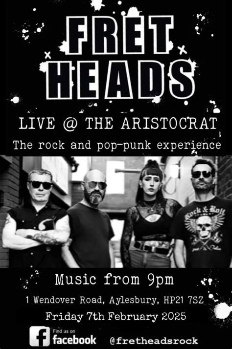 Fret Heads , The Aristocrat Public House, Aylesbury, 7 February 2025 ...
