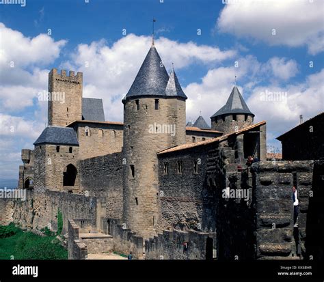 La Cite, Carcassonne, Languedoc-Roussillon, France Stock Photo - Alamy