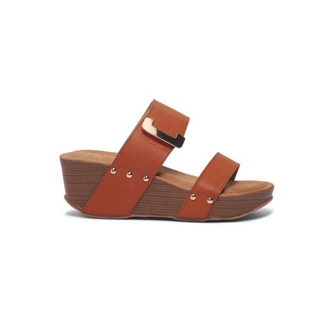 Buy Eridani Akyra Casual Wedges Tan Online