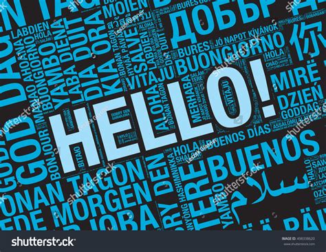 Word Hello Many Languages Vector Word Stock Vector (Royalty Free ...