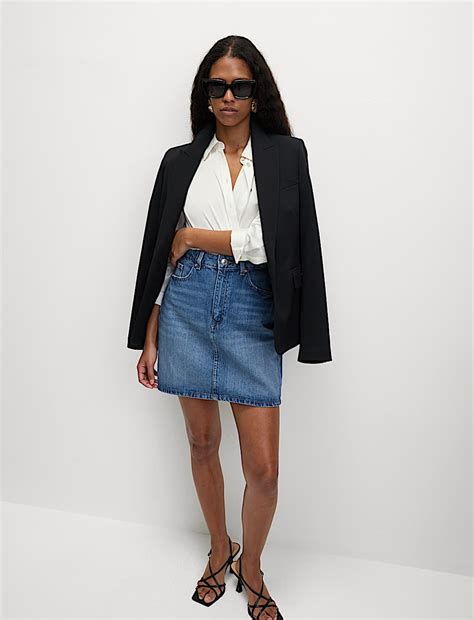 Buy Denim Mini Skirt at Marks & Spencer