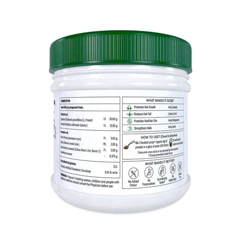 Zandu Plant Based Biotin Plus Powder for Hair & Skin (200g)