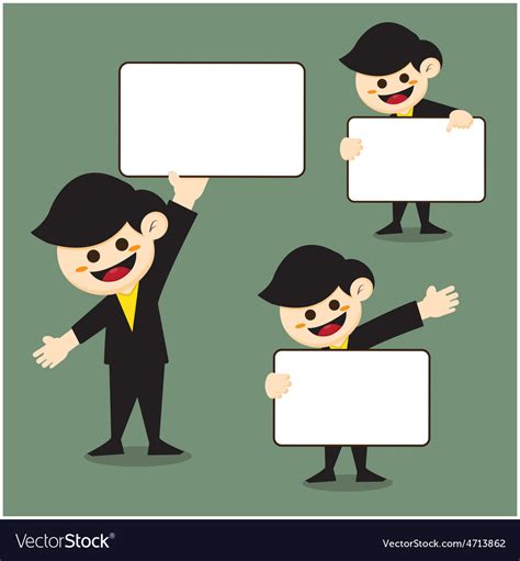 Cartoon business man Royalty Free Vector Image