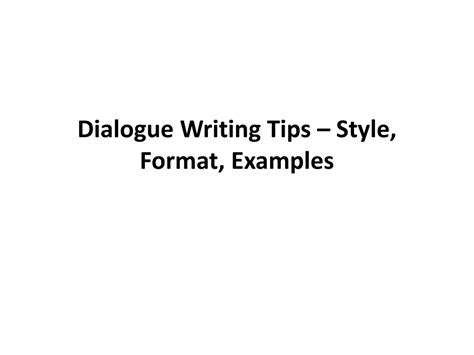 Image result for Dialogue Format Example